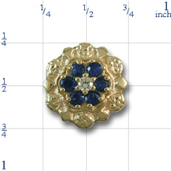 R519 Sapphire Bracelet Slide 